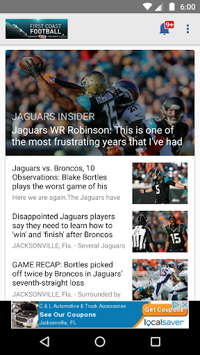 Android application First Coast Football screenshort