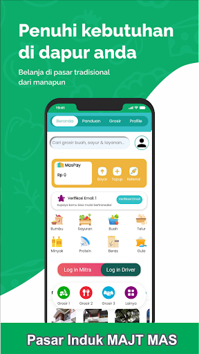 Android application Pasar Induk MAJT MAS screenshort