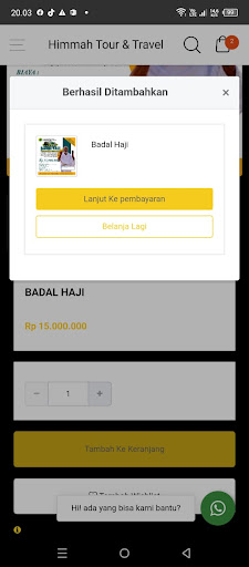 Android application Himmah Tour & Travel screenshort