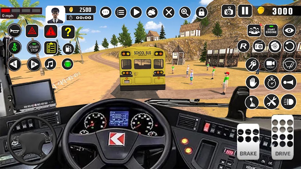 Offroad School Bus Driver Game banner