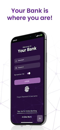 Android application Amãna Bank screenshort