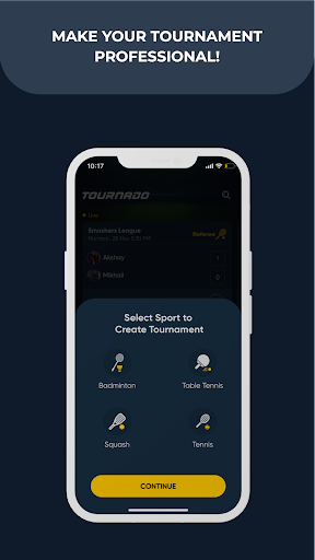 Android application Tournado - Tournament Manageme screenshort