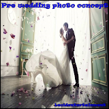 Pre wedding photo concept icon