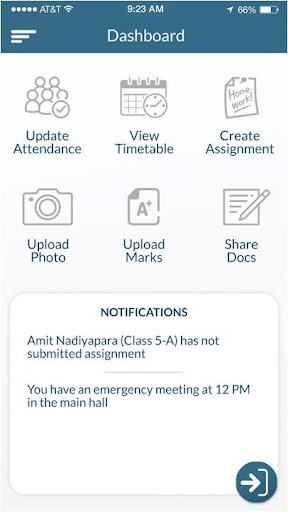 Android application ICSK Teacher App screenshort