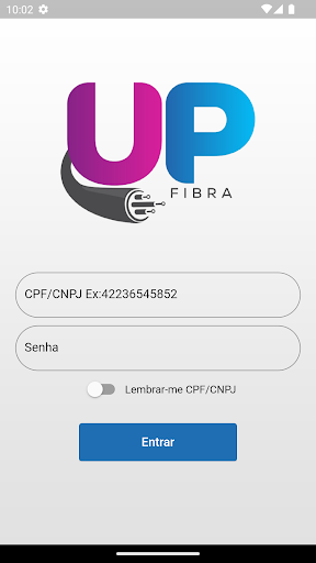 Android application UPFIBRA TELECOM screenshort