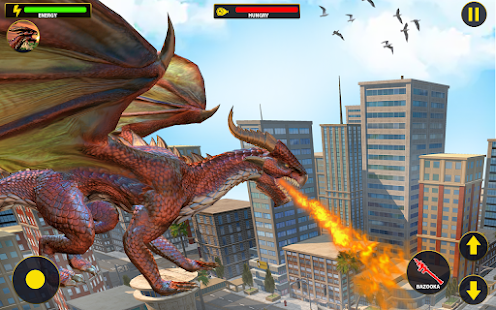 Flying Dragon City Attack- Dragon Games 2021 screenshots 4
