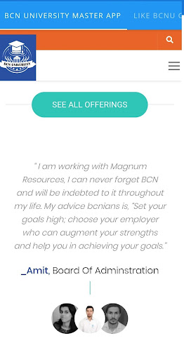 BCN UNIVERSITY DIVERSIFICATION AHEAD