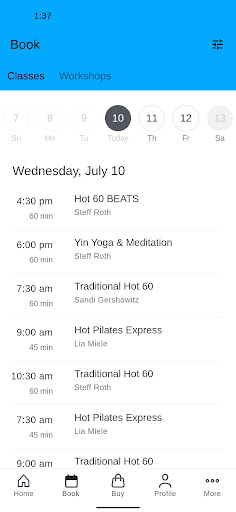 Hot Yoga 4 You RVC Screen 2