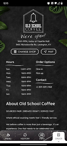 Old School Coffee Screen 3