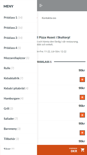 Pizzahuset Skultorp Screen 2