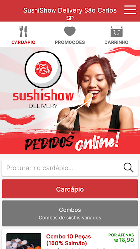 SushiShow Delivery Screen 2