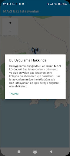 MAZI Baz Istasyonları- Harita