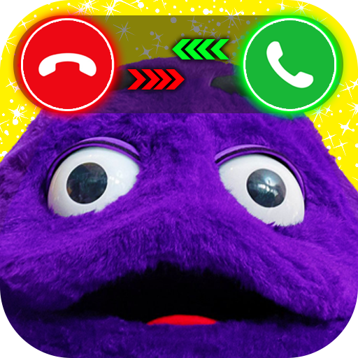 Grimace Shake Face Fake Call