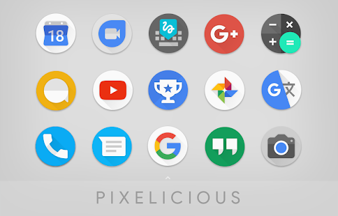 Zrzut ekranu pakietu ikon Pixelicious
