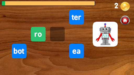 Writing with syllables Screen 2