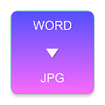 Cover Image of Télécharger WORD to JPG Converter  APK