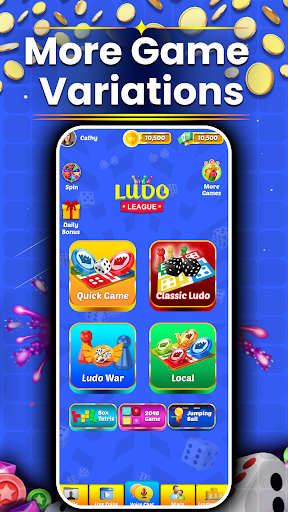 Android application Ludo League - With Teen Patti screenshort