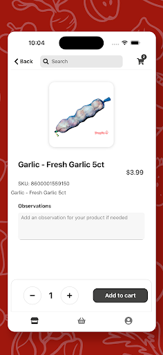 El Ranchito Market App Screen 3