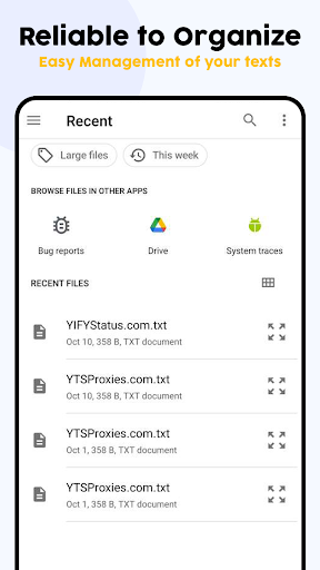 Text Notes Manager - Save Text Screen 3