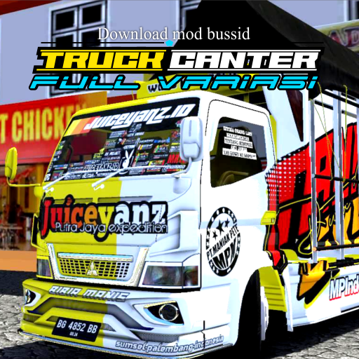 Download mod bussid truck canter full strobo knalpot serigala