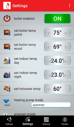 Fireplace App Screen 2