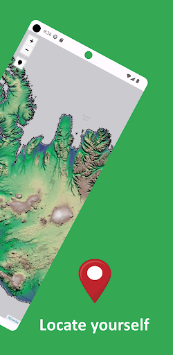 Iceland Offline Topo Map Screen 2