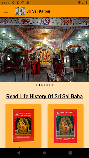 Android application Sri Sai Darbar Nellore screenshort