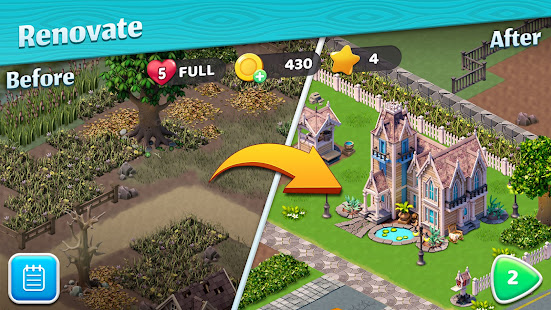 City Escape: Renovate Home and Garden Blast Story android2mod screenshots 5