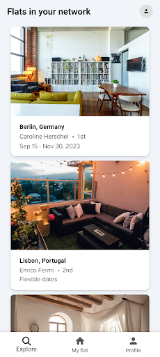 Android application flatx. screenshort