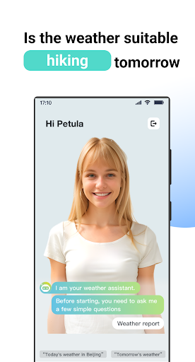 Android application Hi Weather - WeatherGPT screenshort