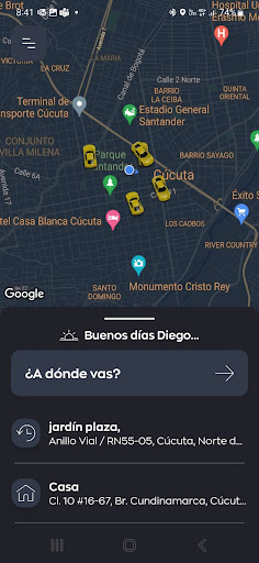 Android application Radio Taxi Cone screenshort