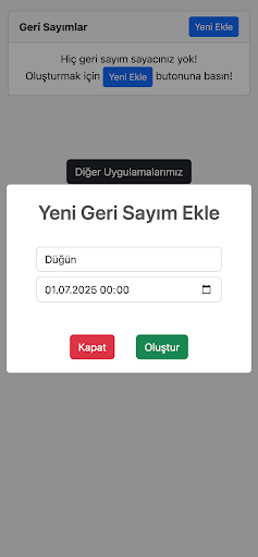 Geri Sayım: Süre Sayacı Screen 2