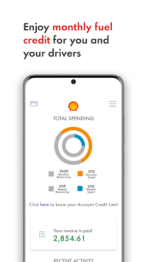 Shell Fleet App Screen 2