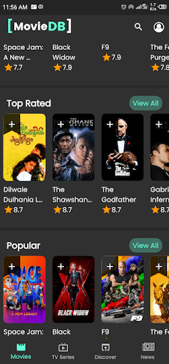 Android application MovieDB screenshort