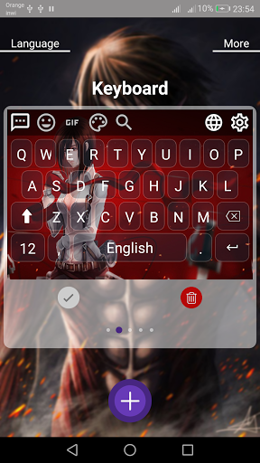 Attack on Titan keyboard