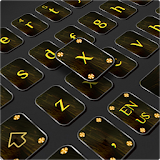 Cool Black Gold Keyboard icon