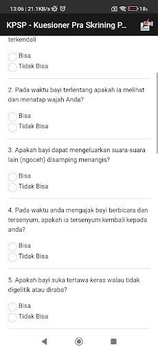 Tes KPSP Online Screen 2