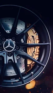 Mercedes AMG Logo Wallpaper 4K