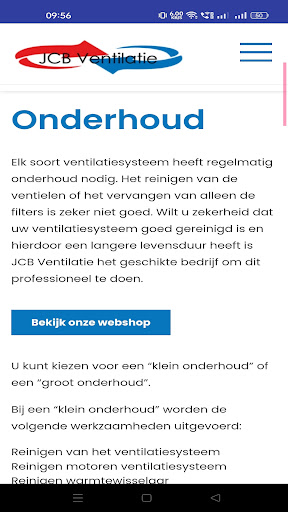 JCB Ventilatie Screen 3