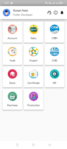 Android application ERP - Manage Your Business screenshort