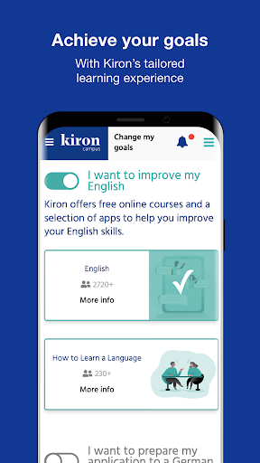 Android application Kiron Campus - Free Online Lea screenshort