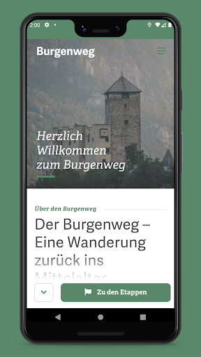 Android application Tiroler Burgenweg screenshort