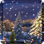 Cover Image of Descargar Snow tree Night Live Wallpaper  APK