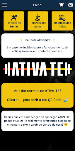 ATIVA-TE - Aplicação Cliente