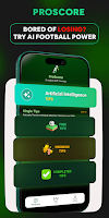 screenshot of ProScore · AI Predictions