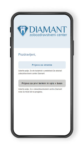 Android application Zobni center Diamant screenshort
