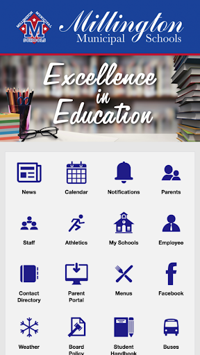 Android application Millington Schools screenshort