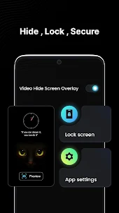 Video Hide Screen Overlay