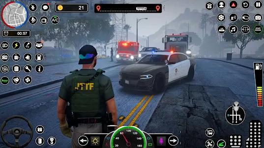US Police Car Game 2023
