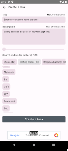 Place Searcher Screen 2